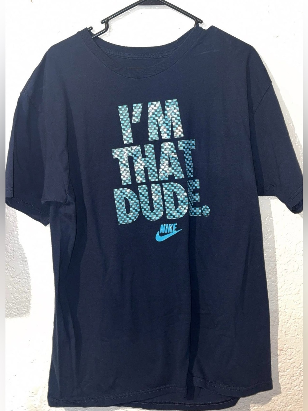 Nike Navy Graphic 'I'm That Dude' Short Sleeve Tee